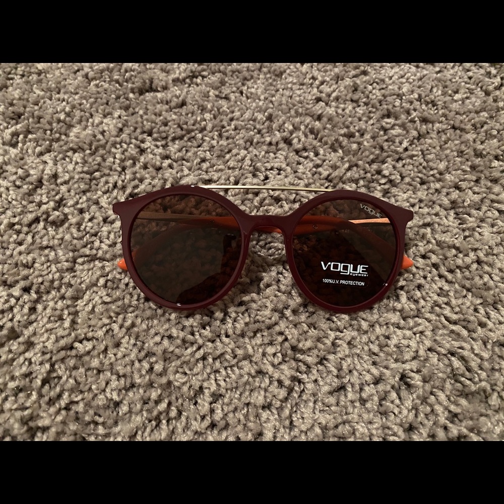 Vogue Sunglasses VO 5195S 25925R 52 Violet Frame | Pink Mirror Brown Lens